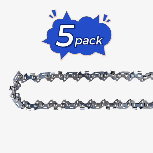 Chainsaw Chain Clearance | 3/8" LP Pitch .043" Gauge  From 33-60 Drive Links (Fit For 8"- 18" Guide Bar) (5 Pack)