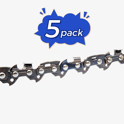 Chainsaw Chain Clearance | 3/8" LP Pitch .043" Gauge  From 33-60 Drive Links (Fit For 8"- 18" Guide Bar) (5 Pack)