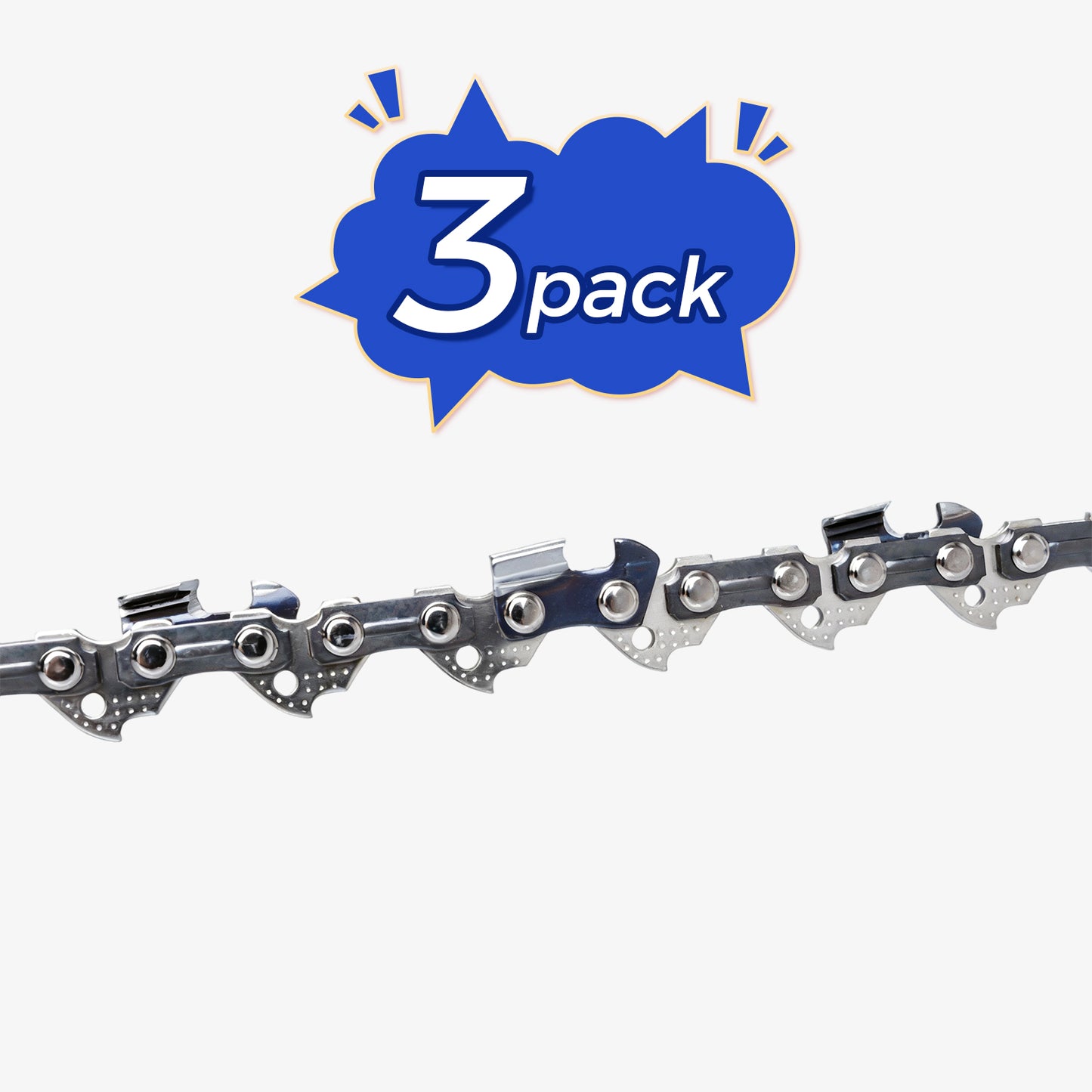 Chainsaw Chain Clearance | 3/8" LP Pitch .050" Gauge  From 45-84 Drive Links (Fit For 12"- 20" Guide Bar) (3 Pack)