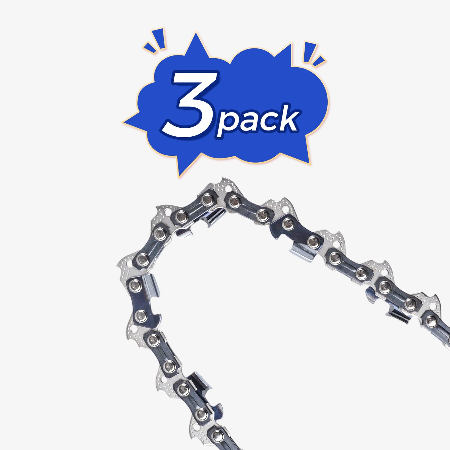 Chainsaw Chain Clearance | 3/8" LP Pitch .050" Gauge  From 45-84 Drive Links (Fit For 12"- 20" Guide Bar) (3 Pack)