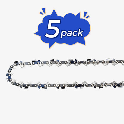 Chainsaw Chain Clearance | 3/8" LP Pitch .050" Gauge  From 45-84 Drive Links (Fit For 12"- 20" Guide Bar) (5Pack)