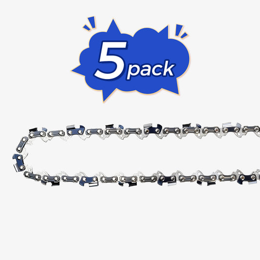 Chainsaw Chain Clearance | 3/8" LP Pitch .050" Gauge  From 45-84 Drive Links (Fit For 12"- 20" Guide Bar) (5Pack)
